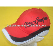 Custom sports cap with embroidery, sport hat